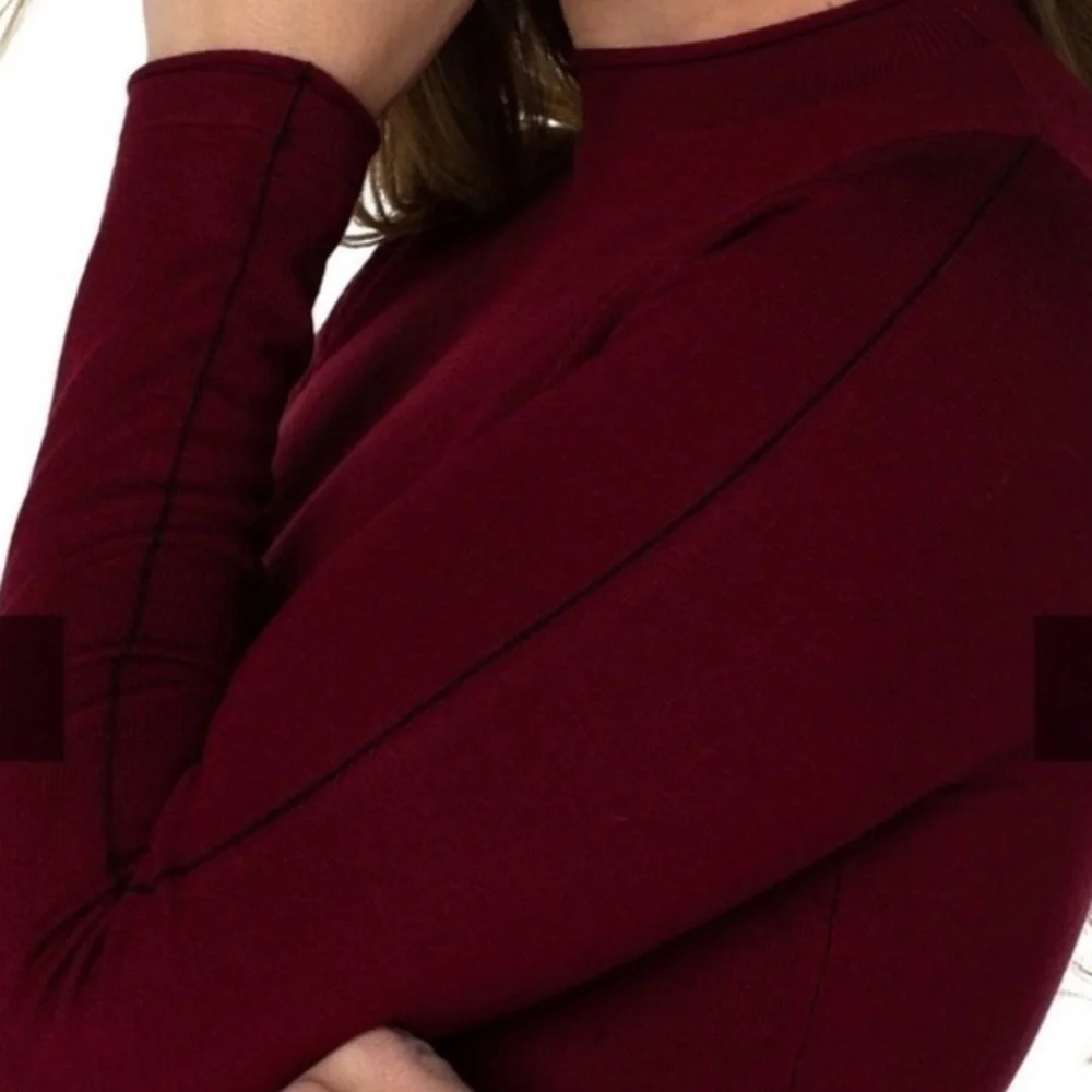 Liverpool Lis Angeles Sweater Women Mock Neck Rolled Hem Long Sleeves Size 1X